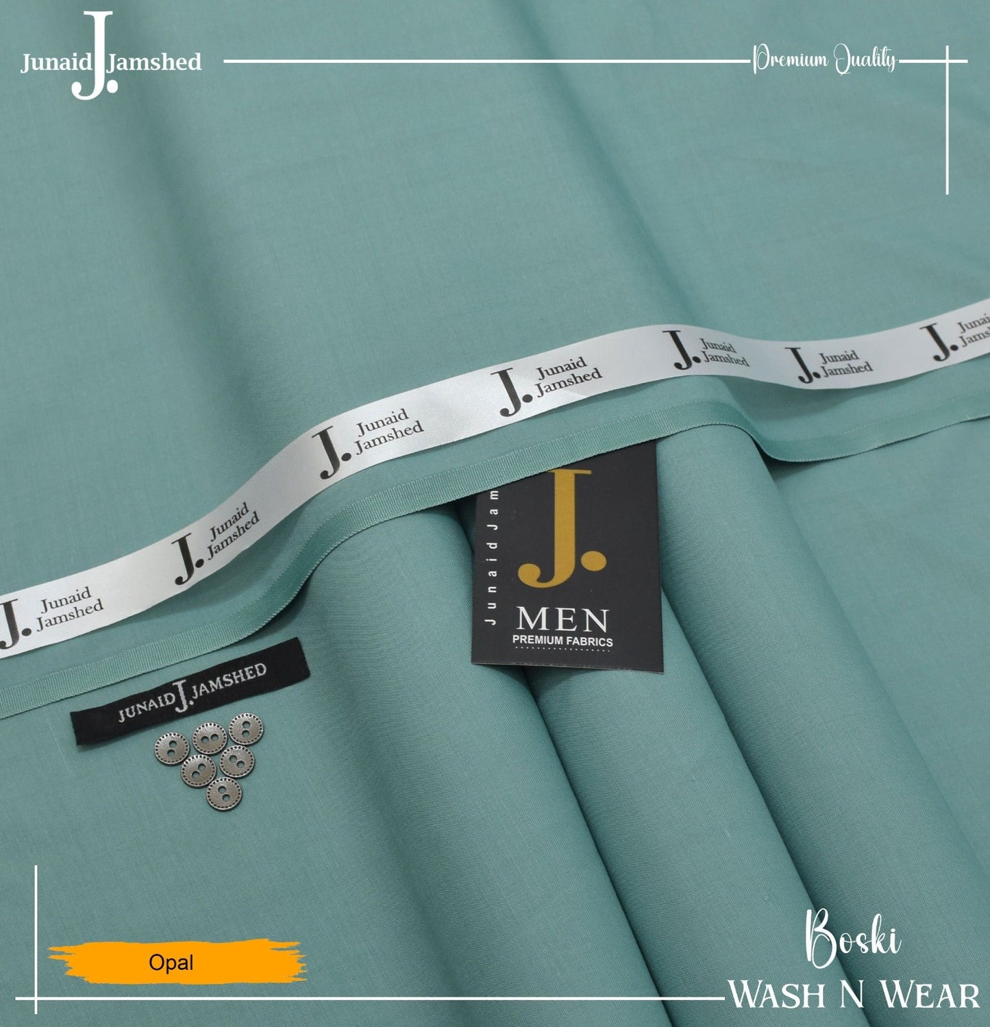 J. Junaid Jamshed wash and Wear Booski - Opal