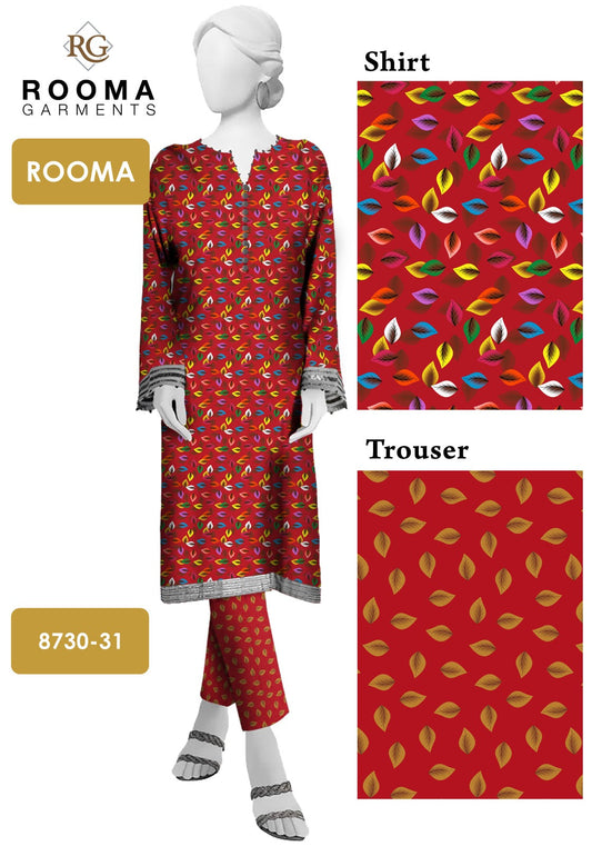 2pc Micro Polo Cotton Unsititched suit -63