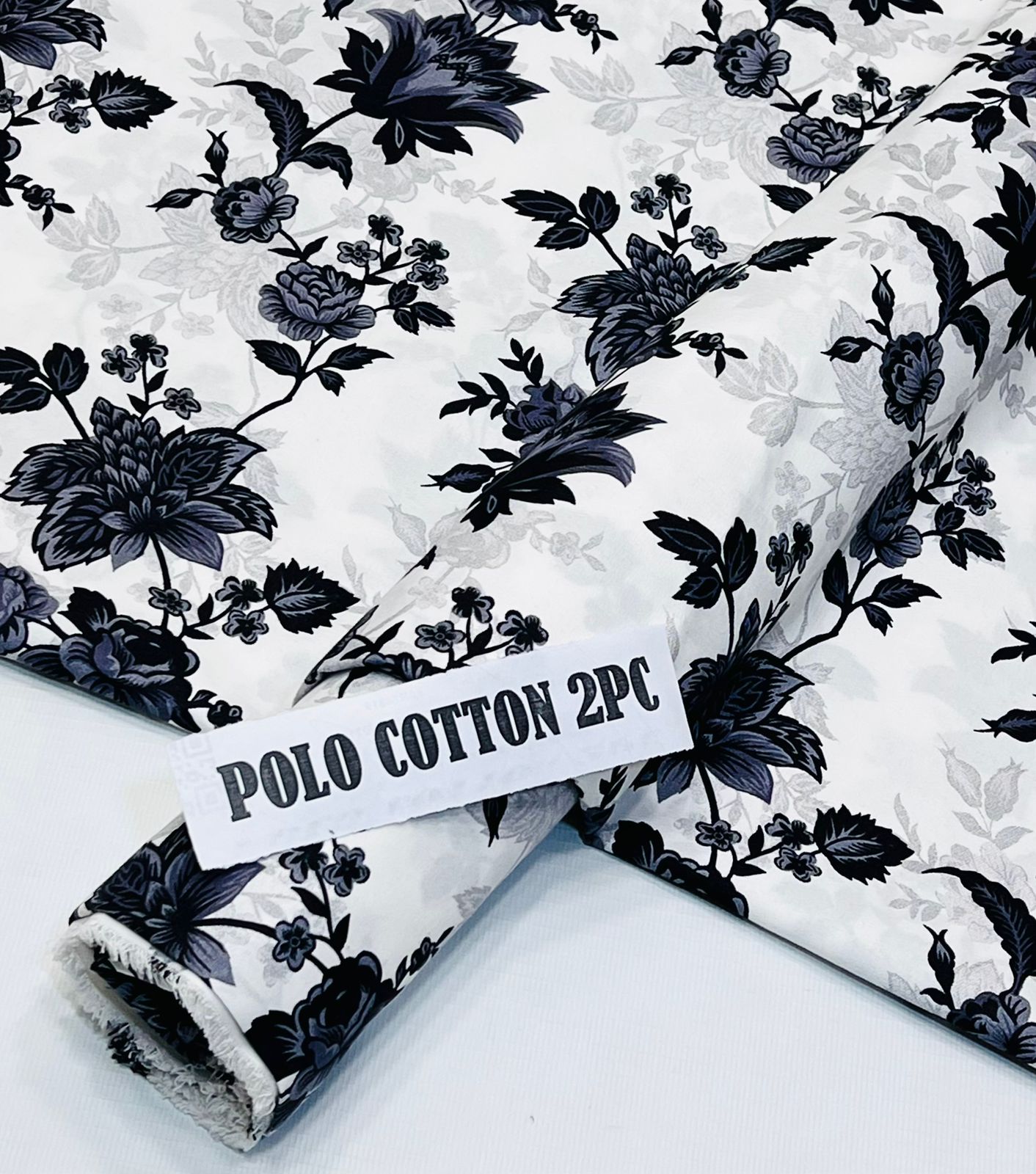 2pc Micro Polo Cotton Unsititched suit -40