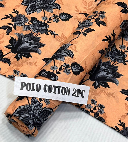 2pc Micro Polo Cotton Unsititched suit -37
