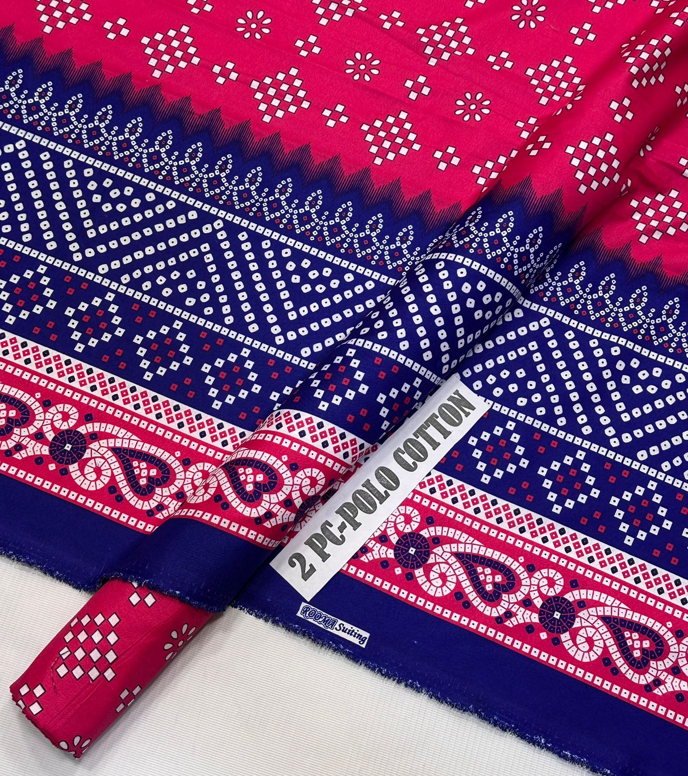 2pc Micro Polo Cotton Unsititched suit -1