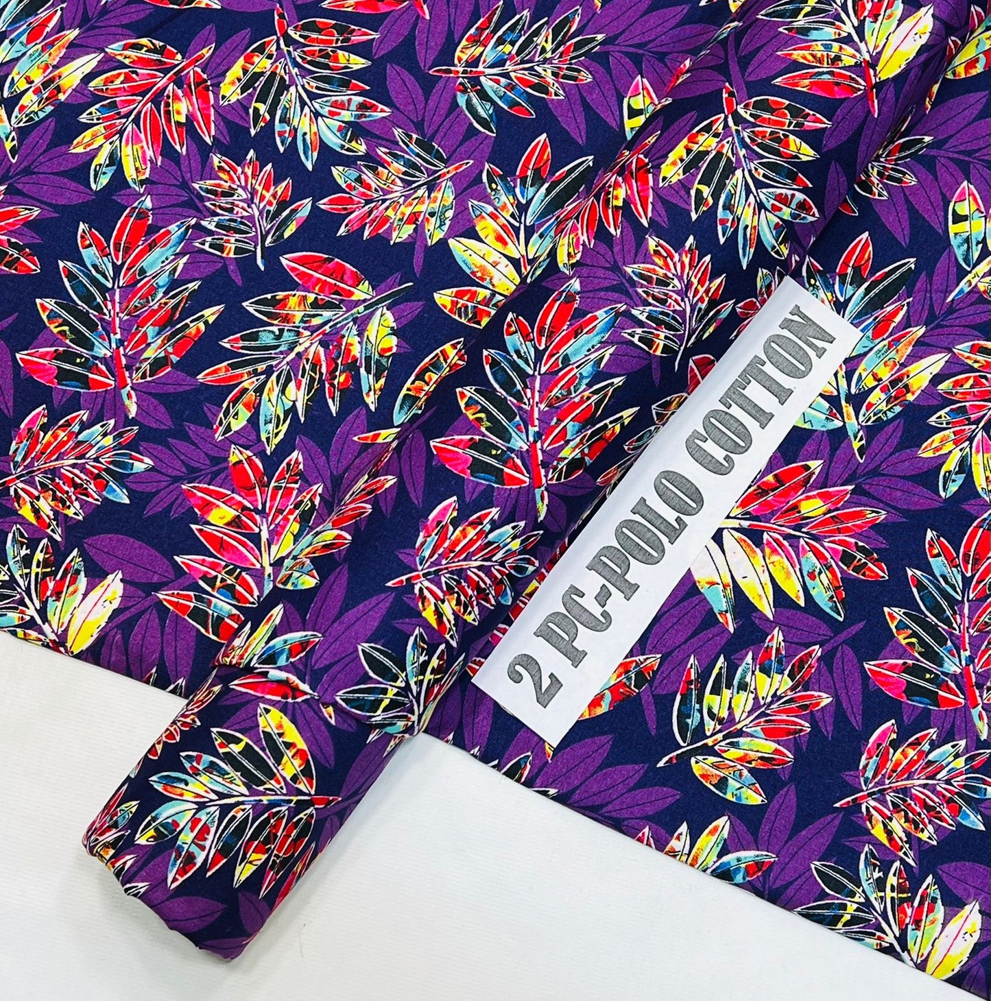 2pc Micro Polo Cotton Unsititched suit -15