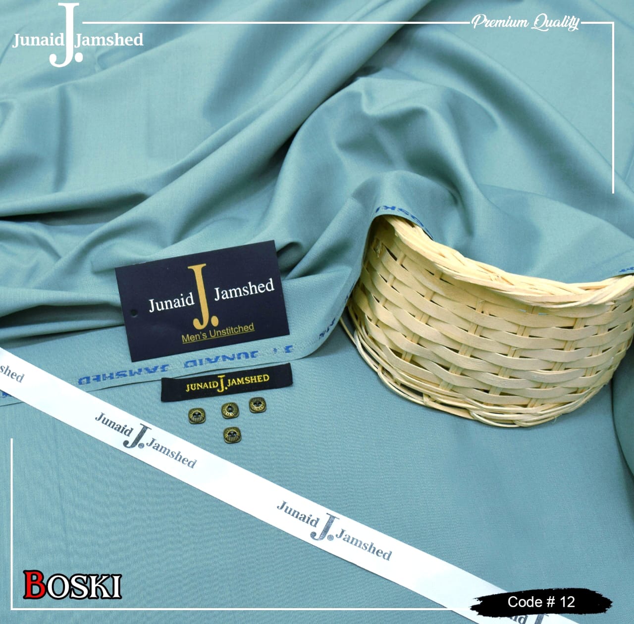 J. Junaid Jamshed wash and Wear Boski light Zinc