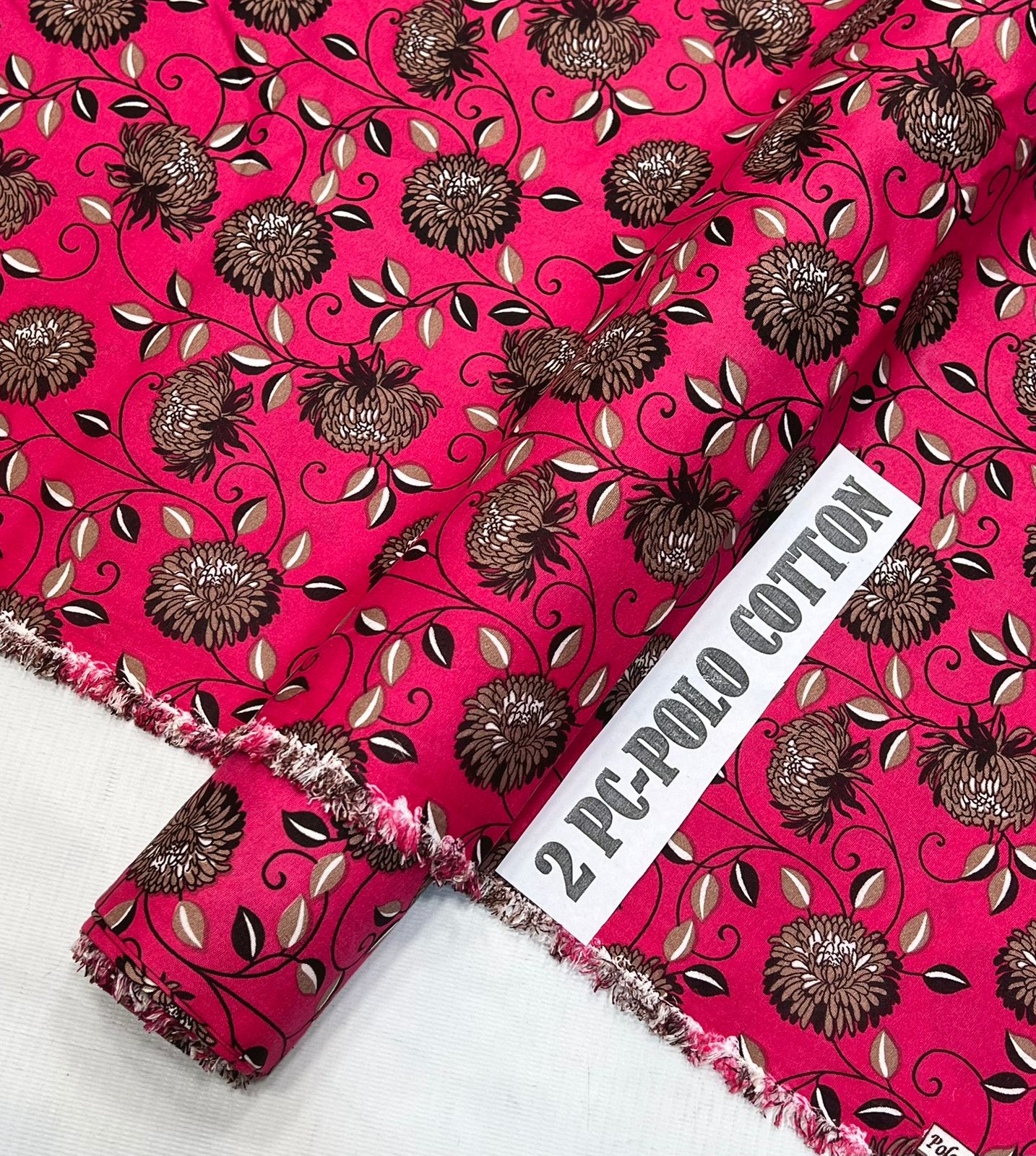 2pc Micro Polo Cotton Unsititched suit -18