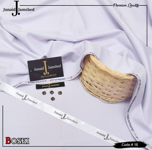 J. Junaid Jamshed wash and Wear Boski white