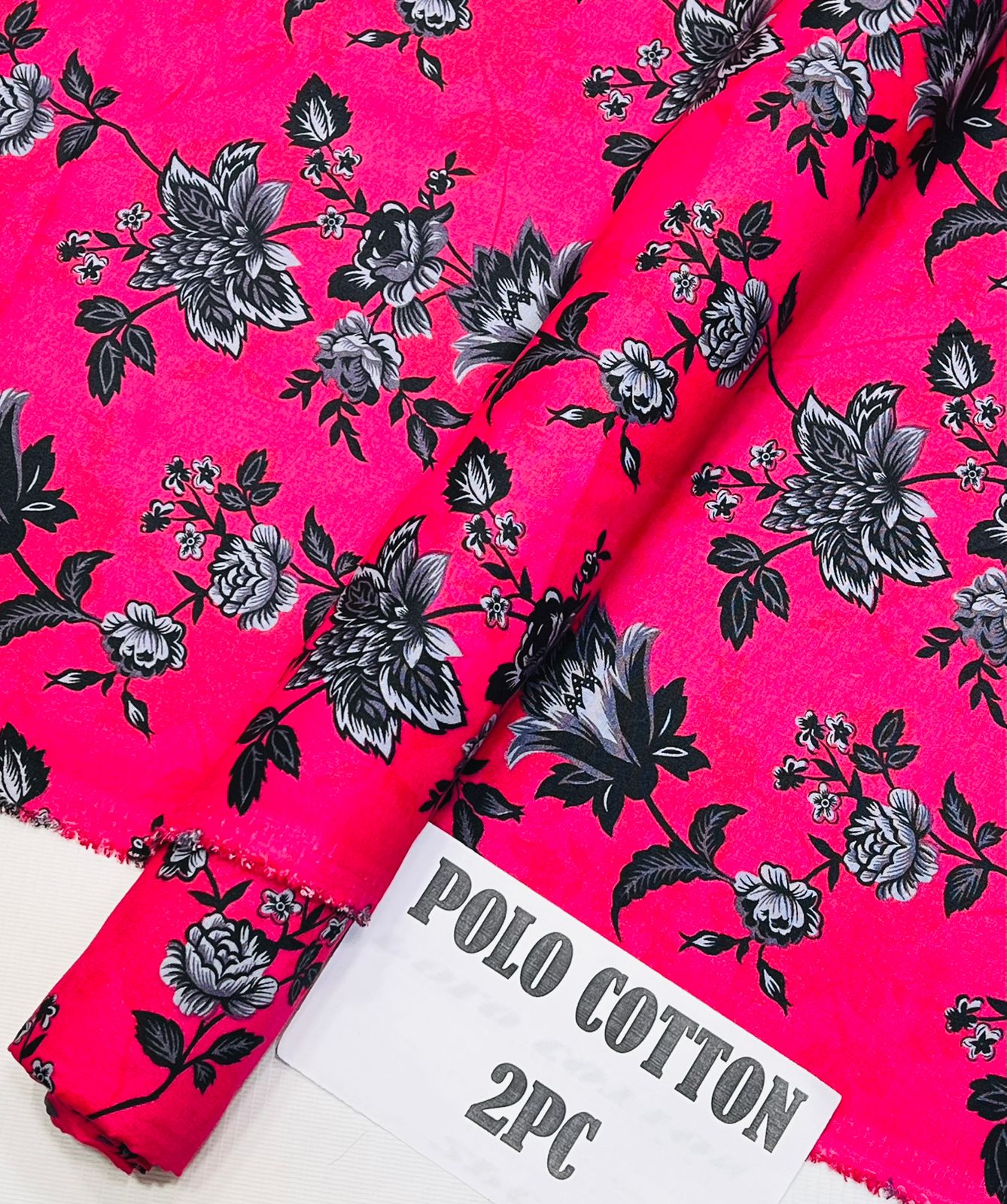 2pc Micro Polo Cotton Unsititched suit -34